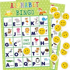 Juego De Bingo Del Alfabeto Para Niños 24 Jugadores Juego De