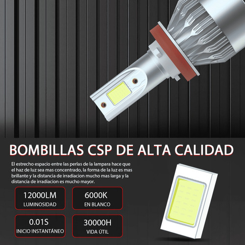 H11 Focos Led Luz Alta Y Baja Para Nissan Qashqai 2017-2020 Foto 3