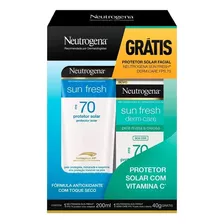 Kit Protetor Solar Neutrogena Corporal & Facial Fps70 Sun 