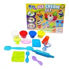 Set Plastilina Con Moldes De Helados Niños Juguete