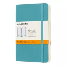 Caderno De Bolso Moleskine Classic Listrado P Soft Blue