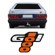 Adesivo Gol 1000 Emblema Traseiro Laranja E Preto Volkswagen
