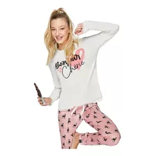 Pijama Mujer Invierno Algodón, So Bambi. So Pink 11563
