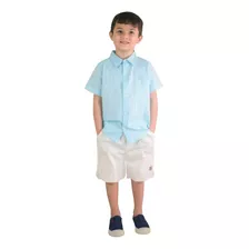 Conjunto Infantil Meninos Camisa Bermuda Kids 4 Ao 10
