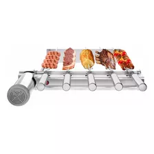 Grill Giratório Inox 5 Espetos P/ Bancadas Ou Pré-moldadas 110v/220v