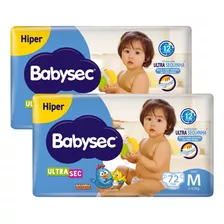 Kit Fralda Ultrasec M Com 2 Pacotes 72 Unidades Babysec Gênero Sem Gênero Tamanho Médio (m)