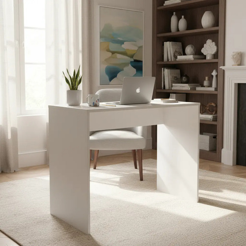 Mesa Escrivaninha Bancada 80x45,5 Cm Branca 45,5x80 Branco