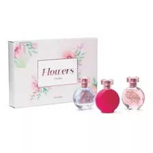 Kit Presente Floratta Desodorante Colônia: Floratta Blue 30ml + Floratta Rose 30ml + Floratta Flores Secretas 30ml Val:11/24