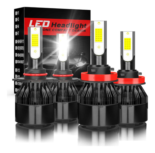 9003 H4 Kit Focos Led Haz Alto Y Bajo Para Toyota 8000lm