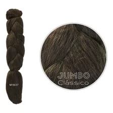 2 Pacotes De Super Jumbo Braid Clássco + Agulha Ponta Gancho Cor M1b/27 Preto/mel