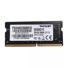 Memoria Ram Patriot 8gb 2666mhz Ddr4 Cl19 Para Notebook