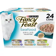 Purina Fancy Feast Seafood Grilled 24 Latas C/u 85g