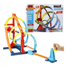 Pista Hot Wheels Track Builder Loop Giros Sem Limites