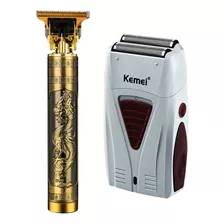 Afeitadora Recargable Kemei + Afeitadora Hair Clipper 