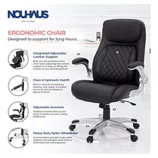 Silla De Oficina Ergonómica De Cuero Pu De Postura Nouhaus. 