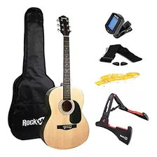 El Superkit De Guitarra Acústica Rockjam Incluye Soporte, Fu