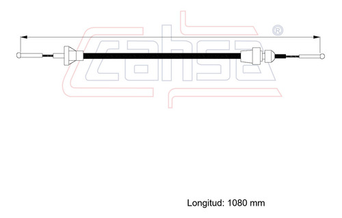 Cable Embrague Para Plymouth Horizon 1983 1.6l Cahsa Foto 2