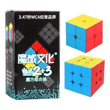 Pack Cubo Rubik Moyu Meilong 2x2 3x3 Speed