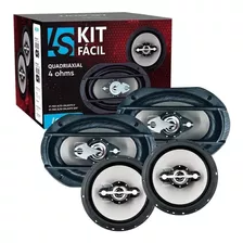 Kit Fácil 280w Rms Alto Falante 6 + 6x9 Pol Similar Pioneer