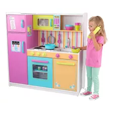 Cocina Kidkraft Brillante Grande De Madera Envio Gratis