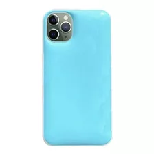 Protector Para iPhone 11 Pro Max Jelly Celeste