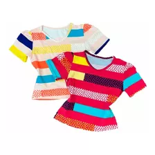 Blusa Blusinha T-shirt Infantil Mini Diva Kit 2 Peças Oferta