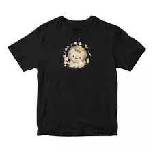 Camiseta Infantil Leãozinho De Coroa Fofo Otima Qualidade