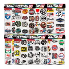 Kit 97 Adesivos Logos Antigos Cbr 450, Cbr 500r 8 Cartela M2