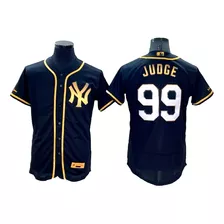 Camiseta Casaca Baseball Mlb Ny Dorada Judge 99 - L