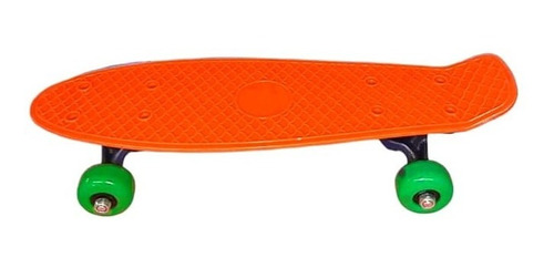 Skate Infantil Colorido Longboard Junior - 43cm