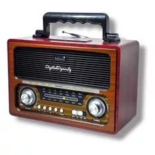 Radio Bocina Bluetooth Bc222 Am/fm Usb/tf Vintage Grande
