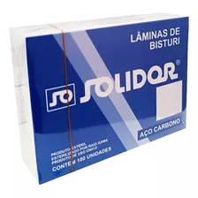 Lamina Bisturi Descartavel Aço Carbono N10 - 100un