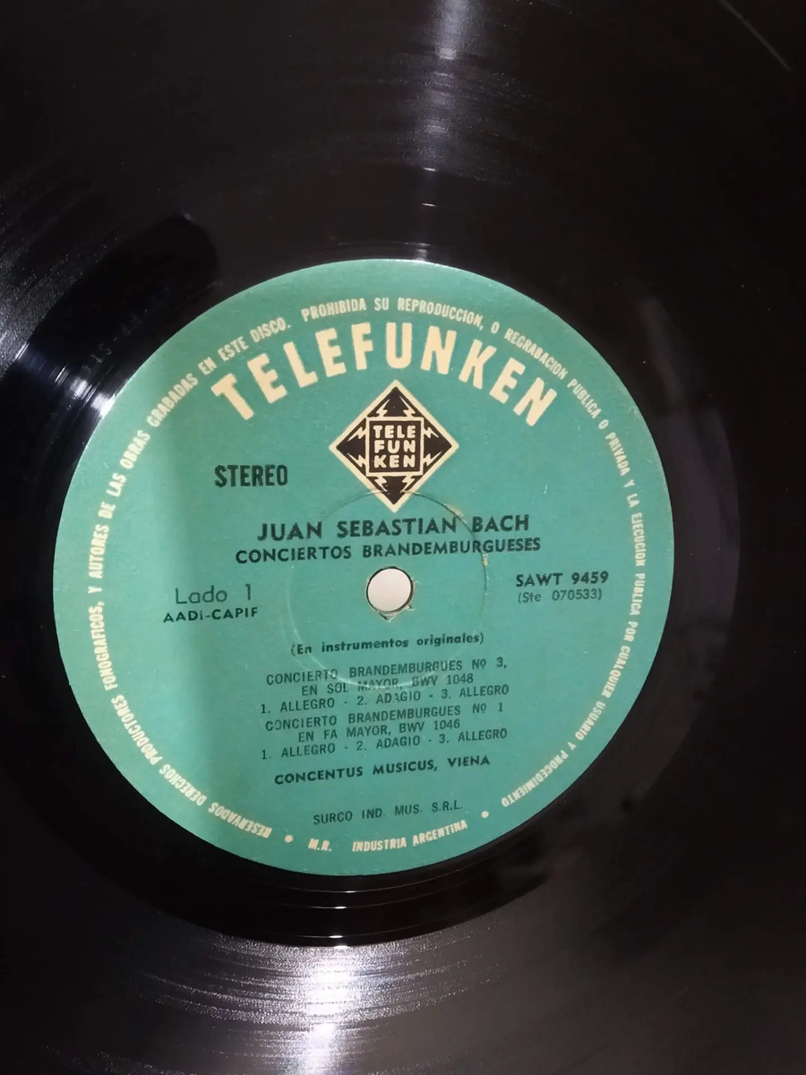 J.S. Bach - Conciertos Brandeburgueses 1-3-4 - vinilo 1985