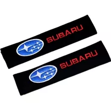 Par De Almohadillas Cubre Cinturones Con Logo Subaru