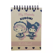 Croquera / Sketchbook Kuromi Y My Melody Sanrio