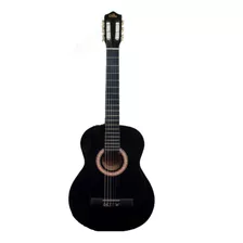 Guitarra Sevillana Negra 39 Pulgadas Con Alma Y Funda