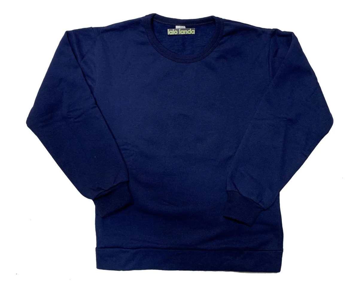 Buzo Cuello Redondo Friza Liso Colores Colegial T4 Al 18