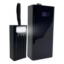 Carregador Portátil Powerbank Turbo 30000mah Lanterna Cabos