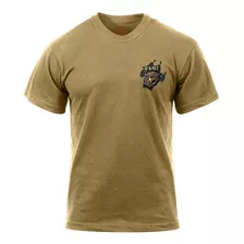Camiseta Manga Corta Beige Liberar Perros De Guerra
