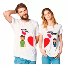 Conjunto Camiseta Camisa Presente Feitos Um Para O Outro 