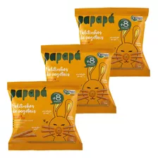 3 X Palitinhos De Vegetais Orgânicos Cenoura 20g - Papapá