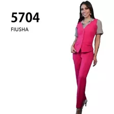 Conjunto Chaleco Y Pantalon Fiusha Mujer Uniformes