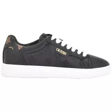 Tenis Mujer Guess Gbg Renzy Casuales Sneakers Negro Moda