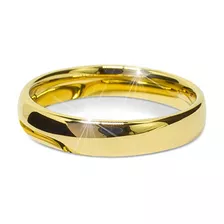 Aliança Avulsa Tungstênio Banhada A Ouro 18k - Casamento