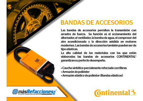 Banda Serpentina Alt S A/a 670 Mm Panda L4 1.2l 08-12 Foto 6