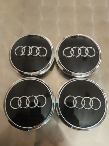 Centros Tapas De Rin Audi Q7 77 Milimetros Negros Brillosos Foto 2