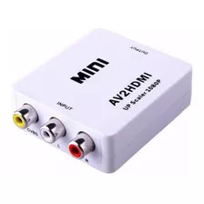 Conversor Vídeo Av Rca 3 Vias Para Hdmi Usb 1080p Mini