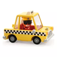 Autito/auto Niños Coleccionable Marca Djeco Color Amarillo Personaje Taxi Joe