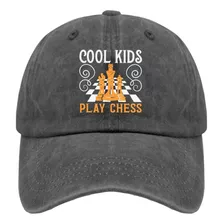 Cool Kids Play Chess Gorra Béisbol Sombrero Papá Pigmento