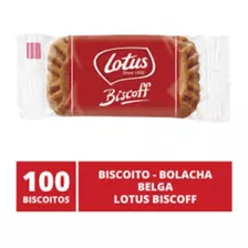 Biscoito Bolacha Belga - Lotus Biscoff 100 Unidades 